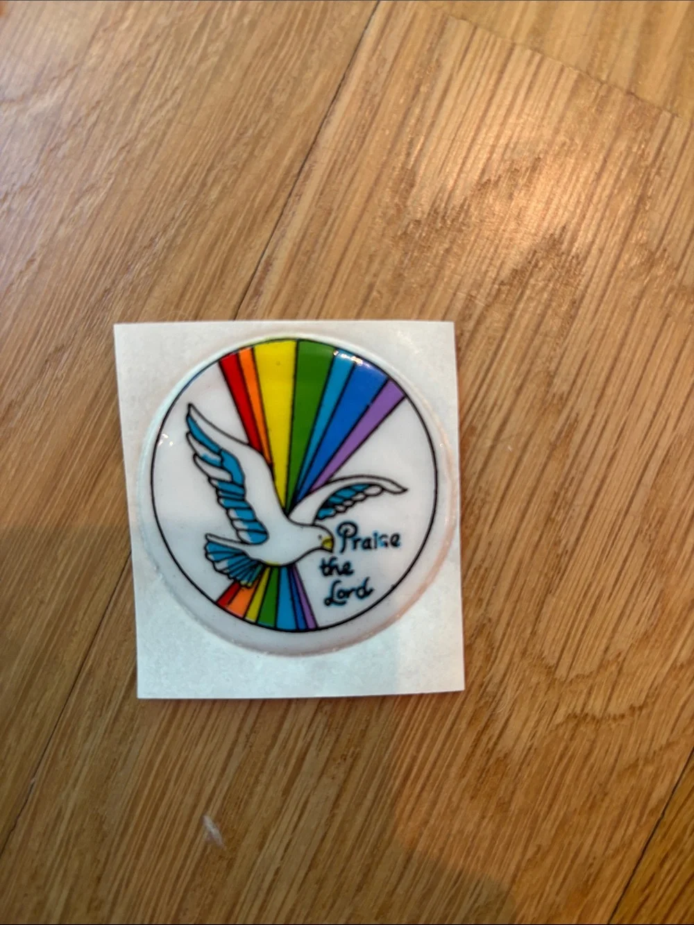 Vtg Puffy Stickers Christian Rainbow 80s Jesus